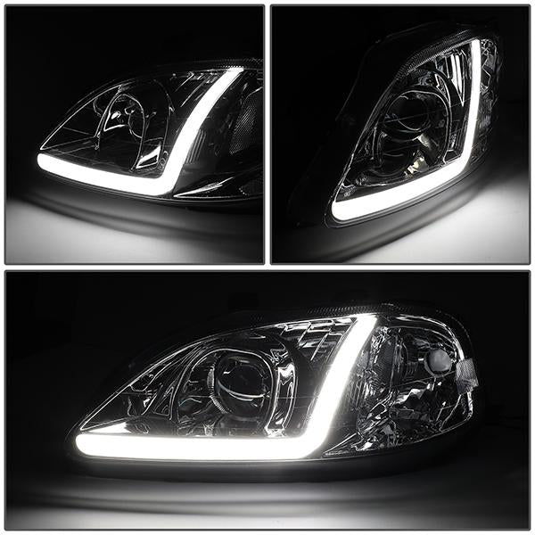 LED DRL Projector Headlights<br>99-00 Honda Civic