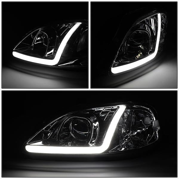 LED DRL Projector Headlights<br>99-00 Honda Civic