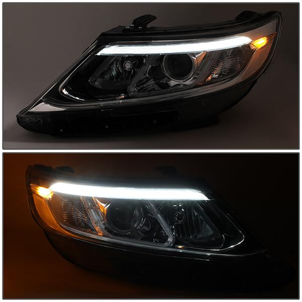 LED DRL Projector Headlights<br>14-15 Kia Sorento EX/ SX