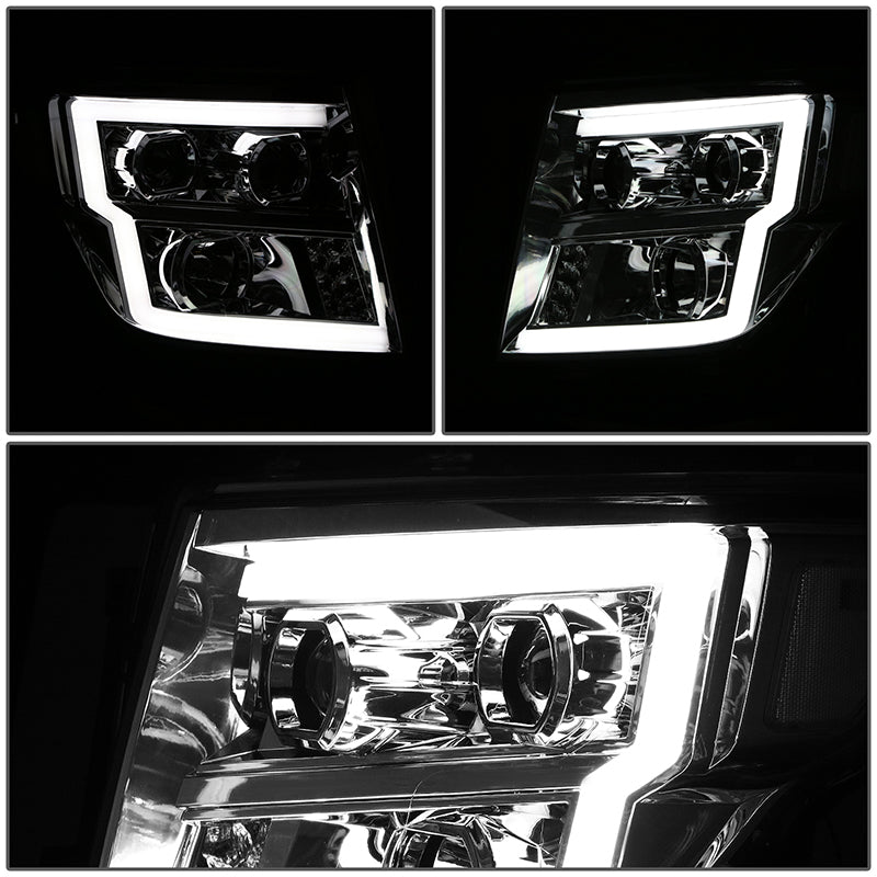 LED DRL Projector Headlights<br>16-22 Nissan Titan XD