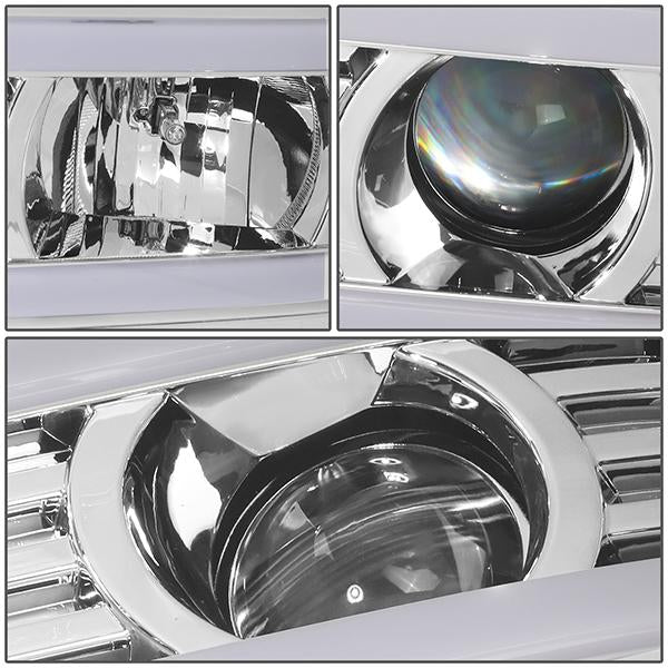 LED DRL Projector Headlights<br>07-14 GMC Sierra 1500 2500 3500