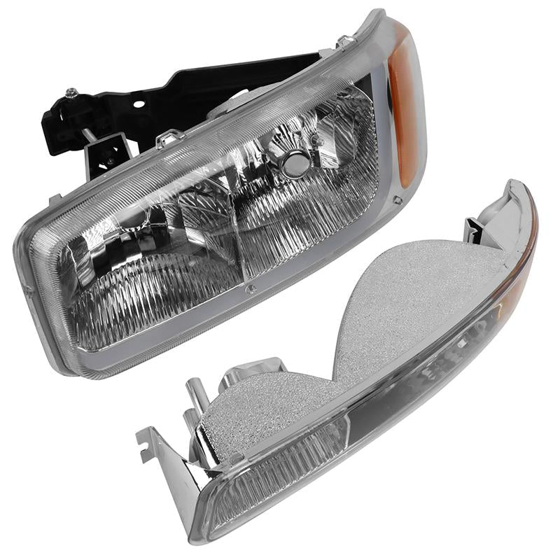 LED DRL Headlights<br>99-07 GMC Sierra 1500 2500 3500 Sierra C3 Yukon