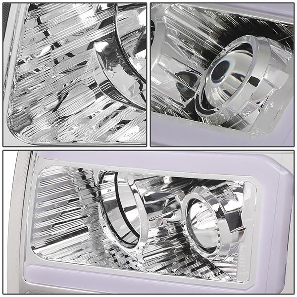 LED DRL Projector Headlights<br>09-14 Ford F150