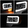 LED DRL Projector Headlights<br>09-14 Ford F150