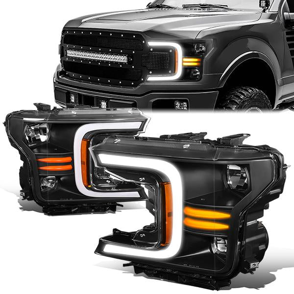 LED DRL Sequential Headlights<br>18-20 Ford F-150