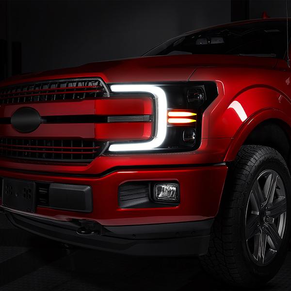 LED DRL Sequential Headlights<br>18-20 Ford F-150