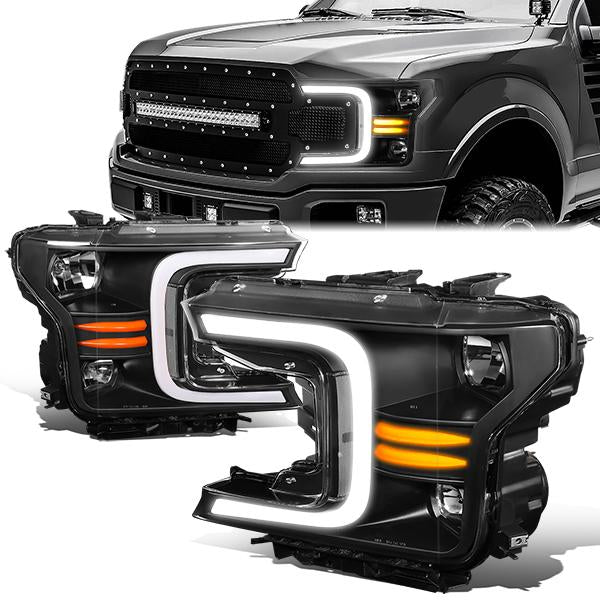 LED DRL Sequential Headlights<br>18-20 Ford F-150