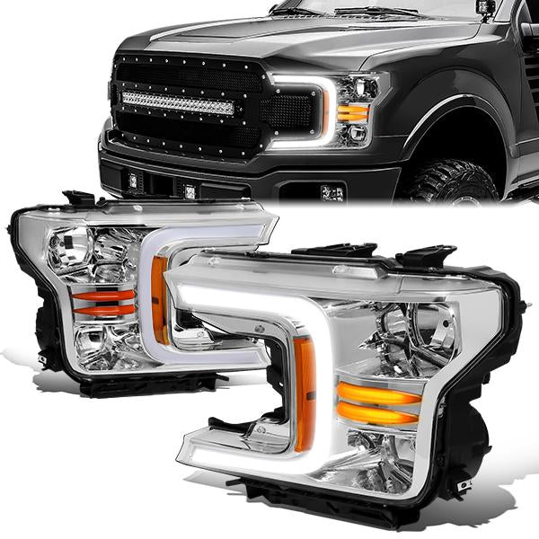 LED DRL Sequential Headlights<br>18-20 Ford F-150