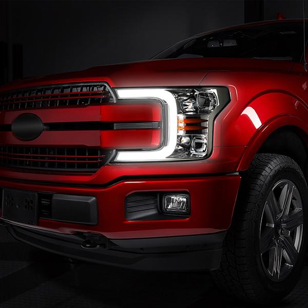 LED DRL Sequential Headlights<br>18-20 Ford F-150