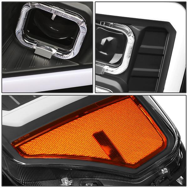 LED DRL Halo Projector Headlights<br>09-14 Ford F150