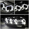 LED DRL Halo Sequential Projector Headlights<br>15-18 Ford Focus