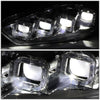 LED DRL Halo Sequential Projector Headlights<br>15-18 Ford Focus