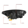 LED DRL Halo Sequential Projector Headlights<br>15-18 Ford Focus