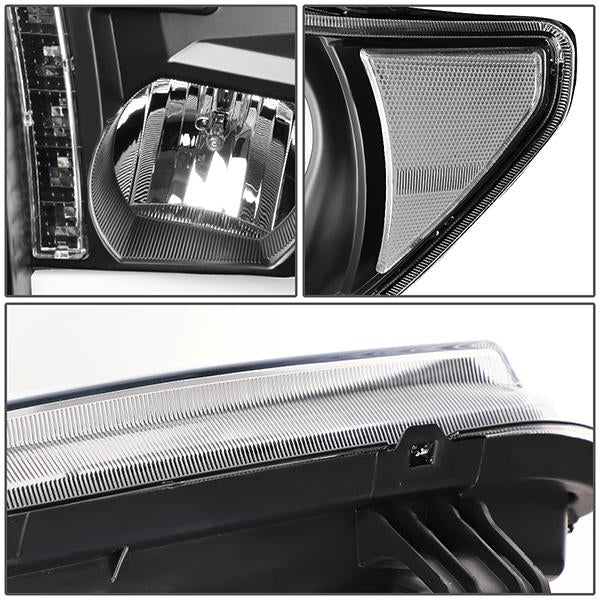 LED DRL Projector Headlights<br>08-17 Toyota Sequoia, 07-13 Tundra