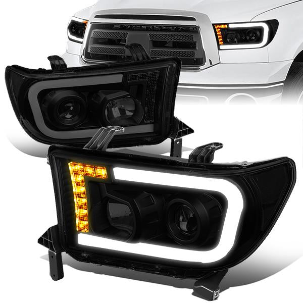 LED DRL Projector Headlights<br>08-17 Toyota Sequoia, 07-13 Tundra