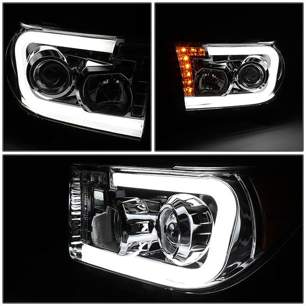 LED DRL Projector Headlights<br>08-17 Toyota Sequoia, 07-13 Tundra