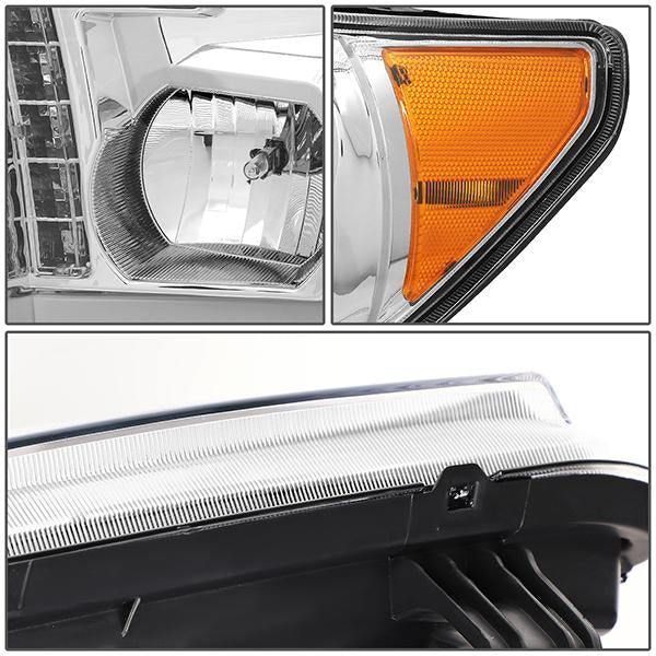 LED DRL Projector Headlights<br>08-17 Toyota Sequoia, 07-13 Tundra