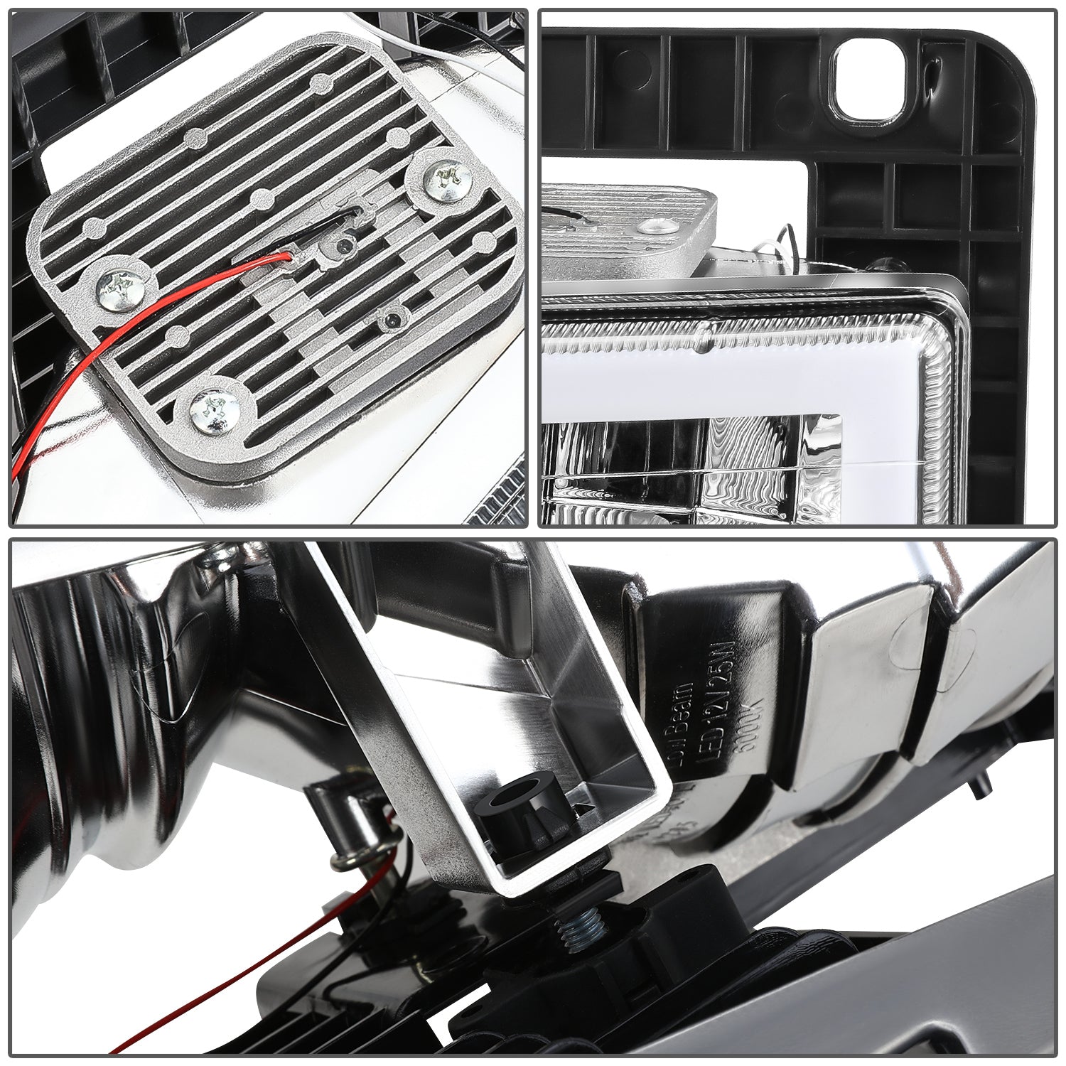 C-Full LED DRL Headlights+Turn Signal Lights <br>94-99 GMC C/K 1500 Yukon, C/K 1500-2500 Suburban