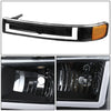 U-Style Bar Switchback LED Headlights <br>03-23 Checy Express, GMC Savana, 1500-4500