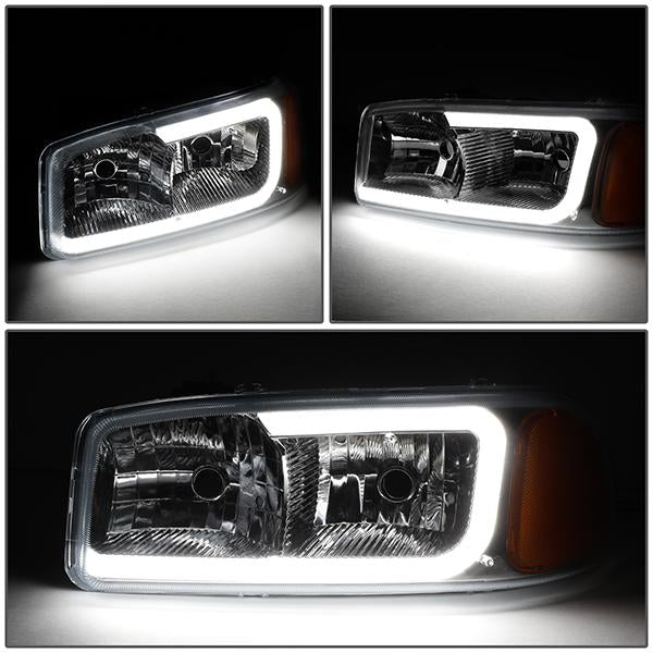 LED DRL Headlights<br>00-06 GMC Yukon, 02-06 Sierra 1500