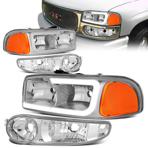 LED DRL Headlights<br>00-06 GMC Yukon, 02-06 Sierra 1500