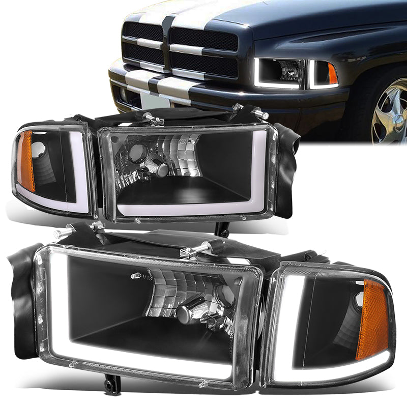 LED DRL Headlights<br>94-01 Dodge Ram 1500 2500 3500