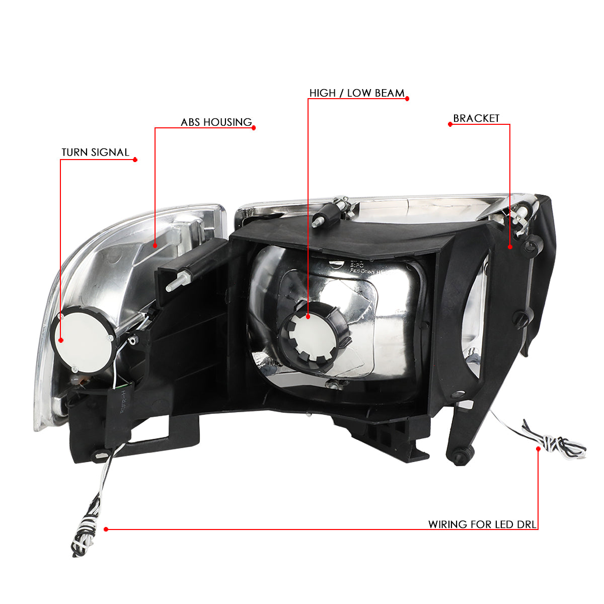 LED DRL Headlights<br>94-01 Dodge Ram 1500 2500 3500