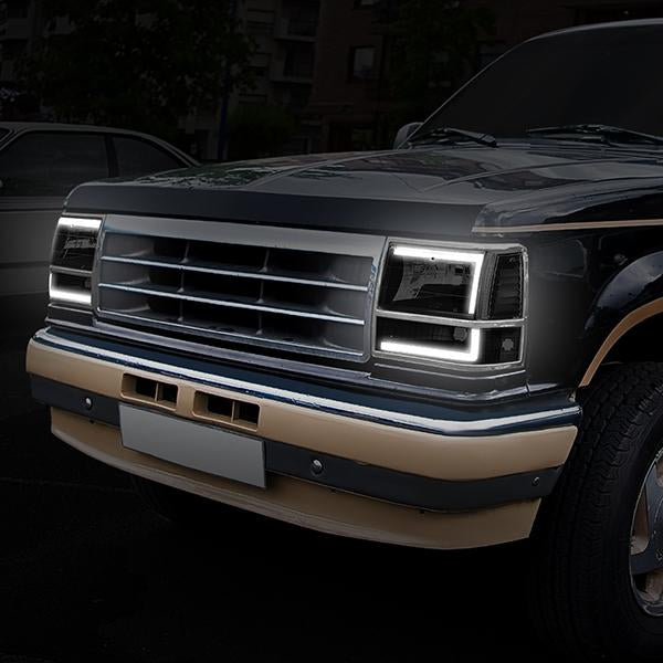 LED DRL Headlights<br>91-94 Ford Explorer