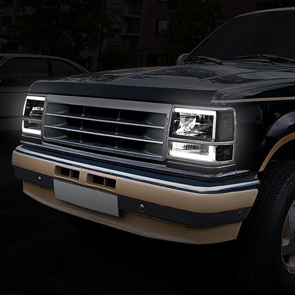 LED DRL Headlights<br>91-94 Ford Explorer