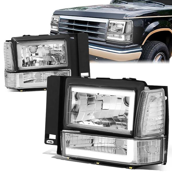 LED DRL Headlights<br>91-94 Ford Explorer