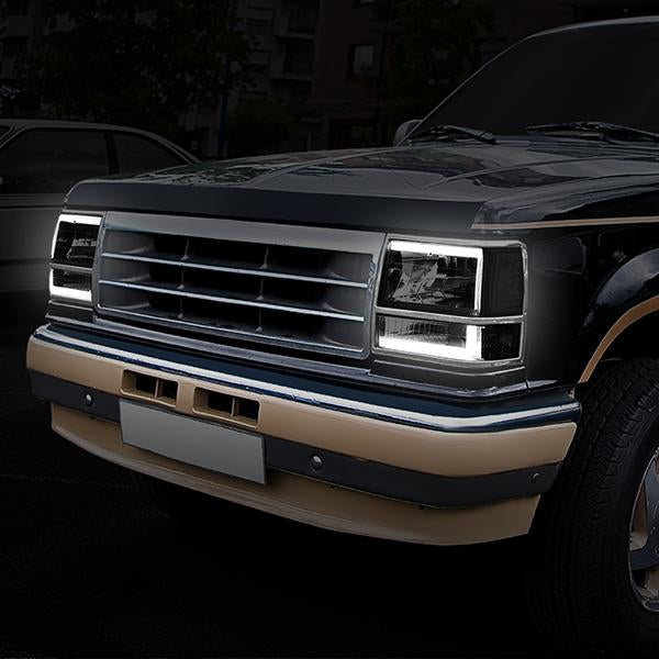 LED DRL Headlights<br>91-94 Ford Explorer