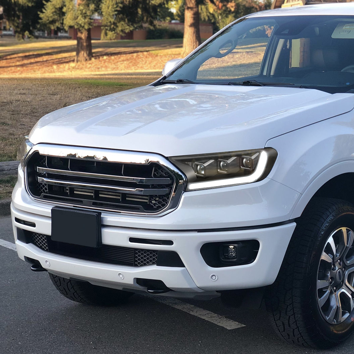 LED DRL Switchback Projector Headlights<br>19-23 Ford Ranger XL XLT