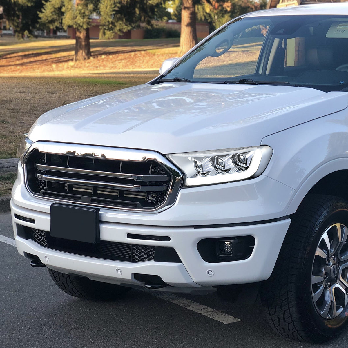 LED DRL Switchback Projector Headlights<br>19-23 Ford Ranger XL XLT