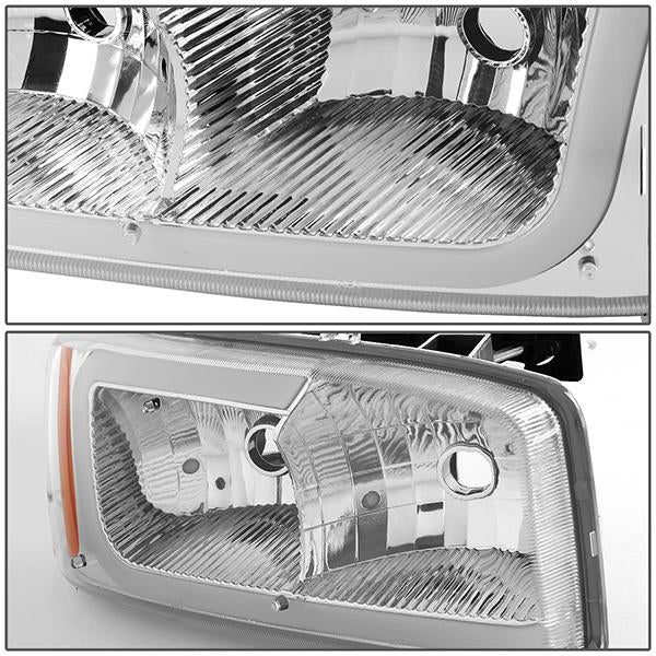 LED DRL Headlights<br>01-07 GMC Sierra 1500-3500 HD, 99-06 Yukon