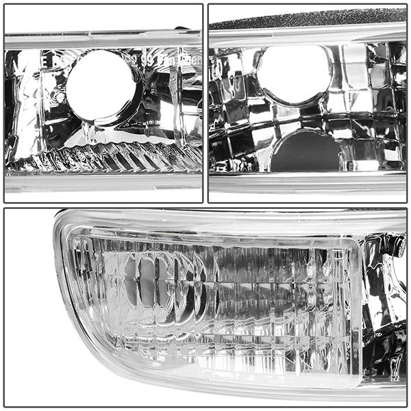 LED DRL Headlights<br>01-07 GMC Sierra 1500-3500 HD, 99-06 Yukon