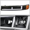 F-Style Bar Switchback LED Headlights <br>03-23 Checy Express, GMC Savana, 1500-4500