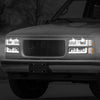 8pcs F-Style LED DRL Headlight Set (Smoked) <br>94-00 GMC C10 C/K Pickup, Suburban, Yukon