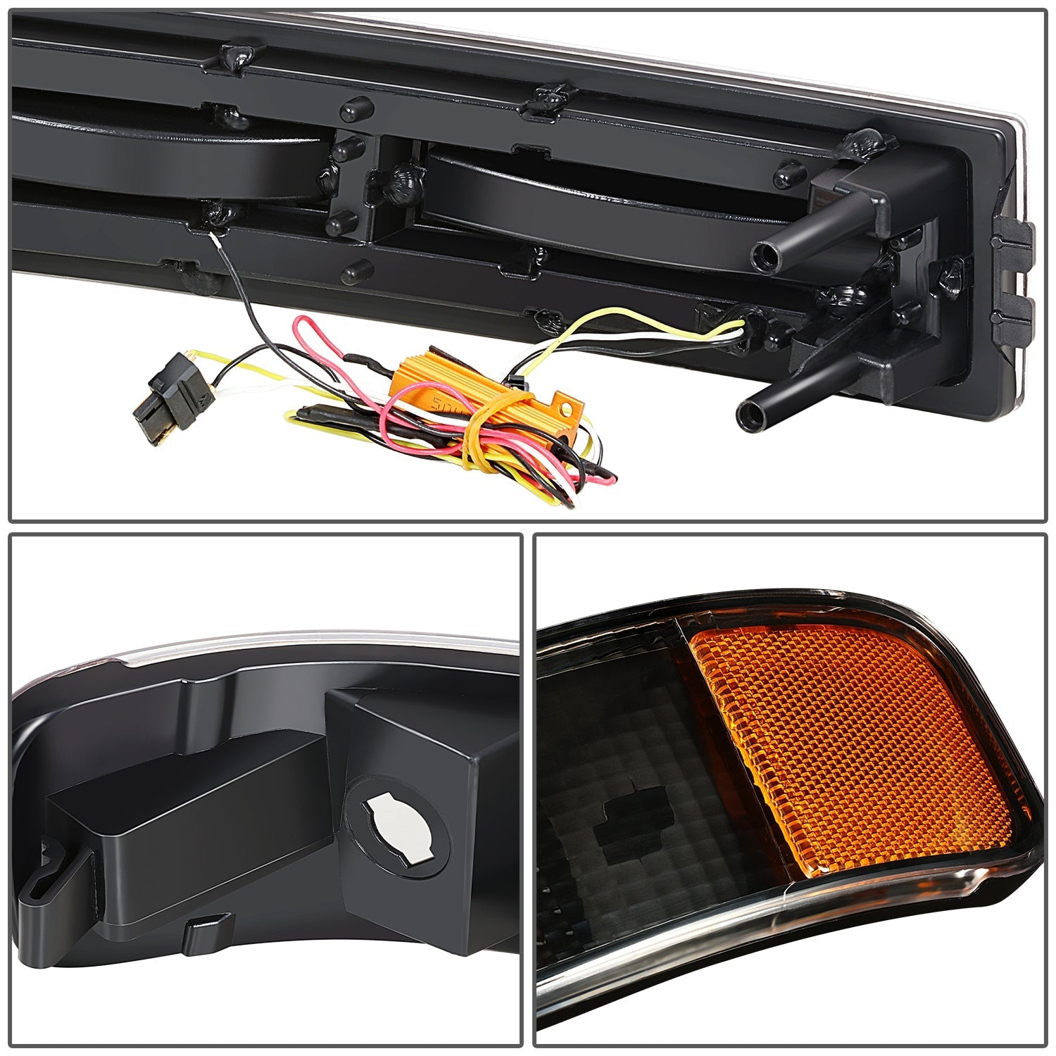 E-Style Bar Switchback LED Headlights <br>03-23 Checy Express, GMC Savana, 1500-4500