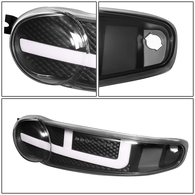 LED DRL Switchback Headlights<br>01-06 GMC Yukon Sierra 1500 Denali