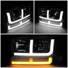 LED DRL Switchback Headlights<br>99-06 GMC Sierra 1500-3500 Yukon