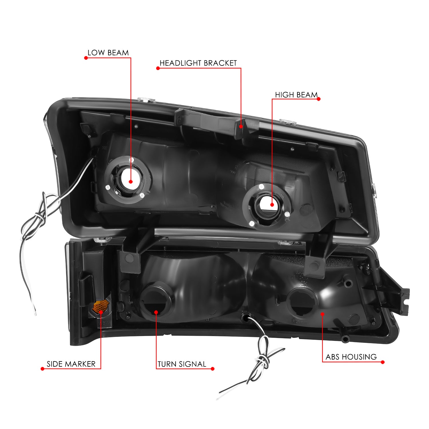 LED DRL Headlights <br>03-07 Chevy Silverado / Avalanche 1500-3500