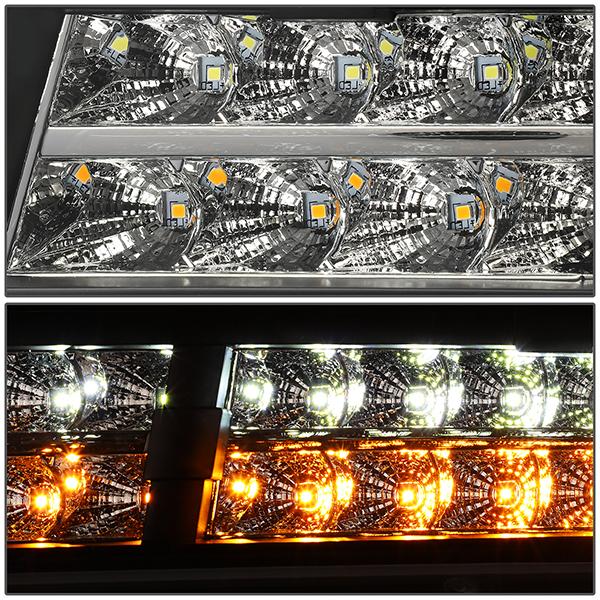 LED DRL Headlights<br>07-14 Chevy Tahoe Suburban 1500