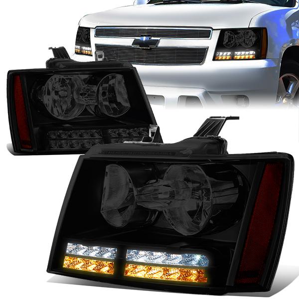 LED DRL Headlights<br>07-14 Chevy Tahoe Suburban 1500