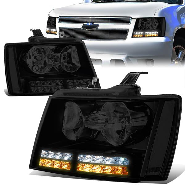 LED DRL Headlights<br>07-14 Chevy Tahoe Suburban 1500