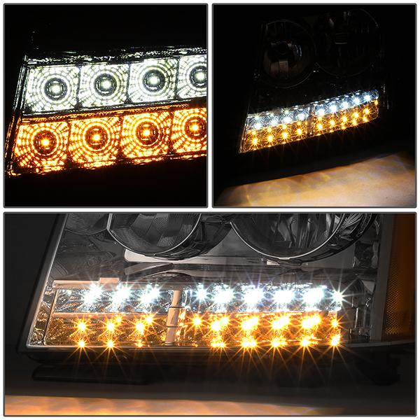 LED DRL Headlights<br>07-14 Chevy Tahoe Suburban 1500