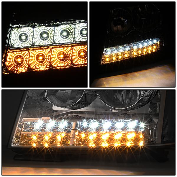 LED DRL Headlights<br>07-14 Chevy Tahoe Suburban 1500