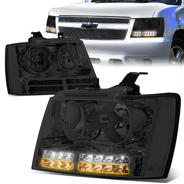 LED DRL Headlights<br>07-14 Chevy Tahoe Suburban 1500