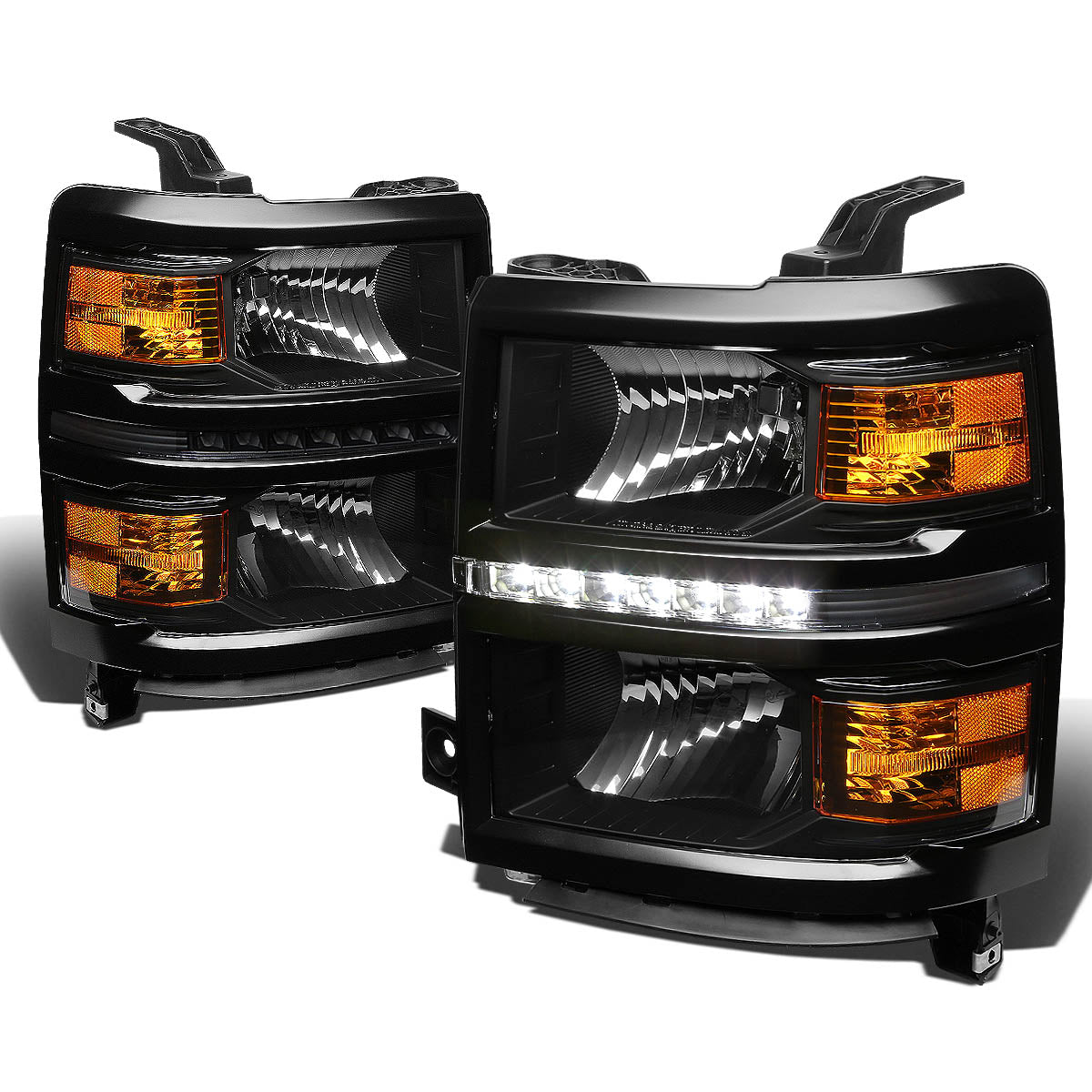 LED DRL Headlights<br>14-15 Chevy Silverado 1500