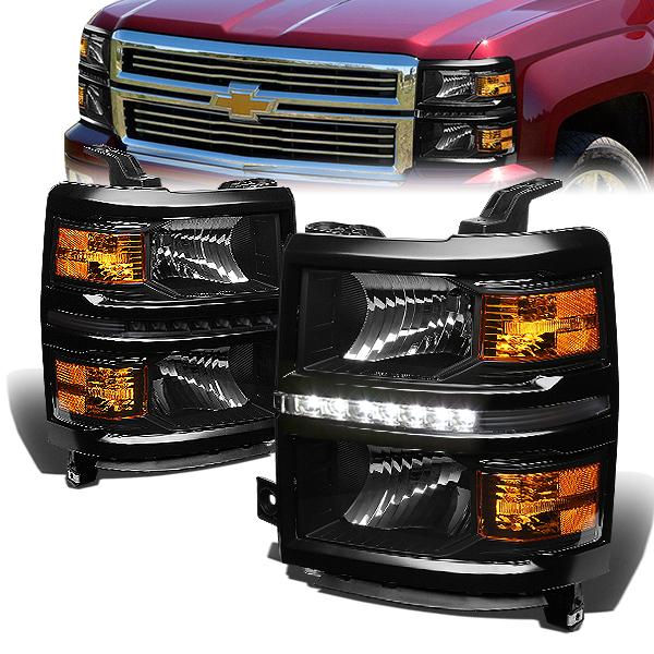 LED DRL Headlights<br>14-15 Chevy Silverado 1500