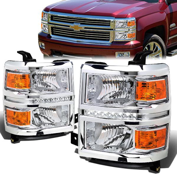 LED DRL Headlights<br>14-15 Chevy Silverado 1500